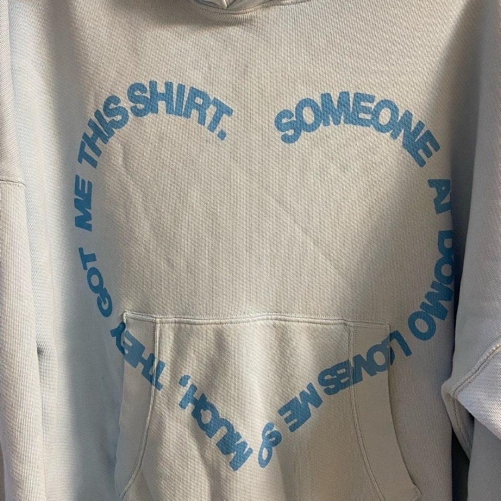 Le Père Light Blue Hoodie unisex Medium - Picture 2 of 7